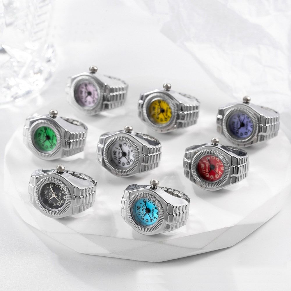 Canvas Strap Watch - Punk Mini Finger Watch Rings Creative