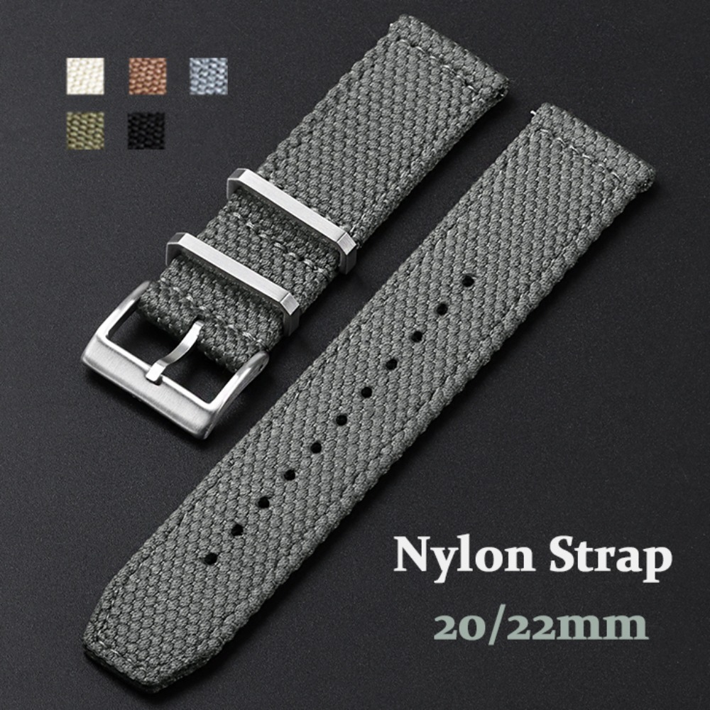 Canvas Strap Watch - High Quality Nylon Watch Strap 20mm