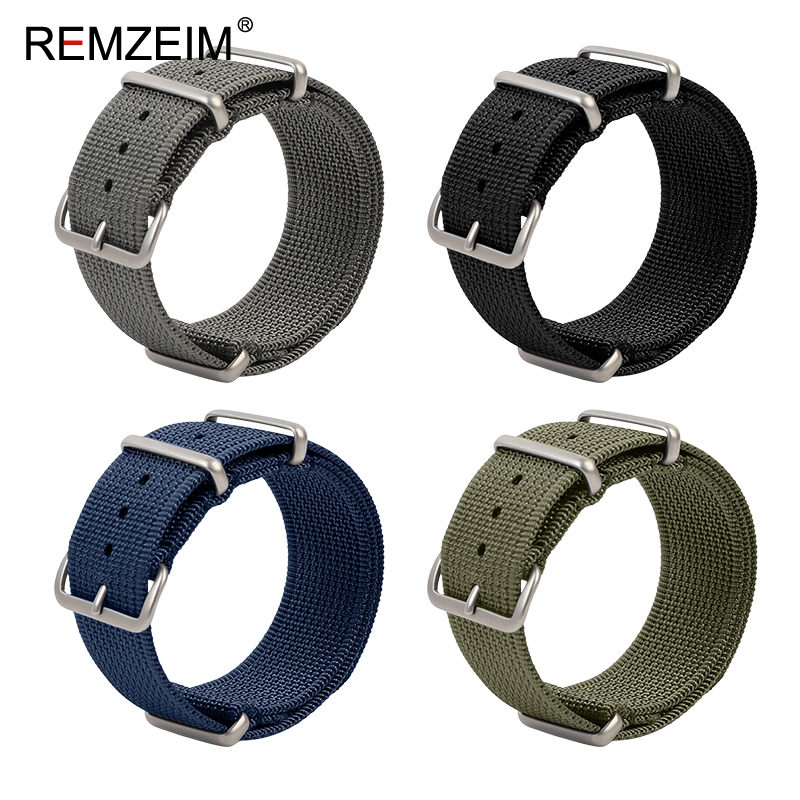 Nato Strap Nylon - New Ribbed Nylon Watch Strap 18mm