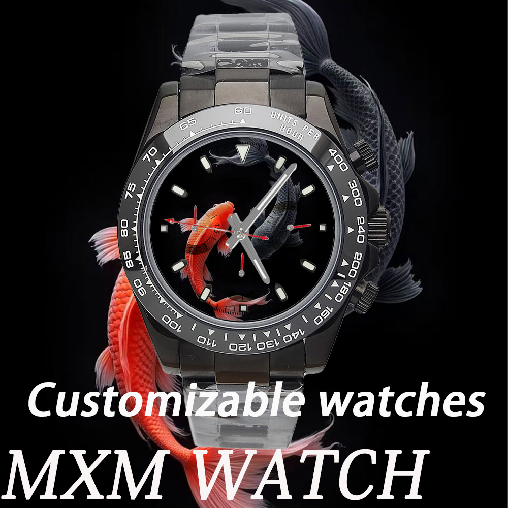 Stainless Bracelet Diver - Customized Creative VK63 Watch 39.3mm Men's