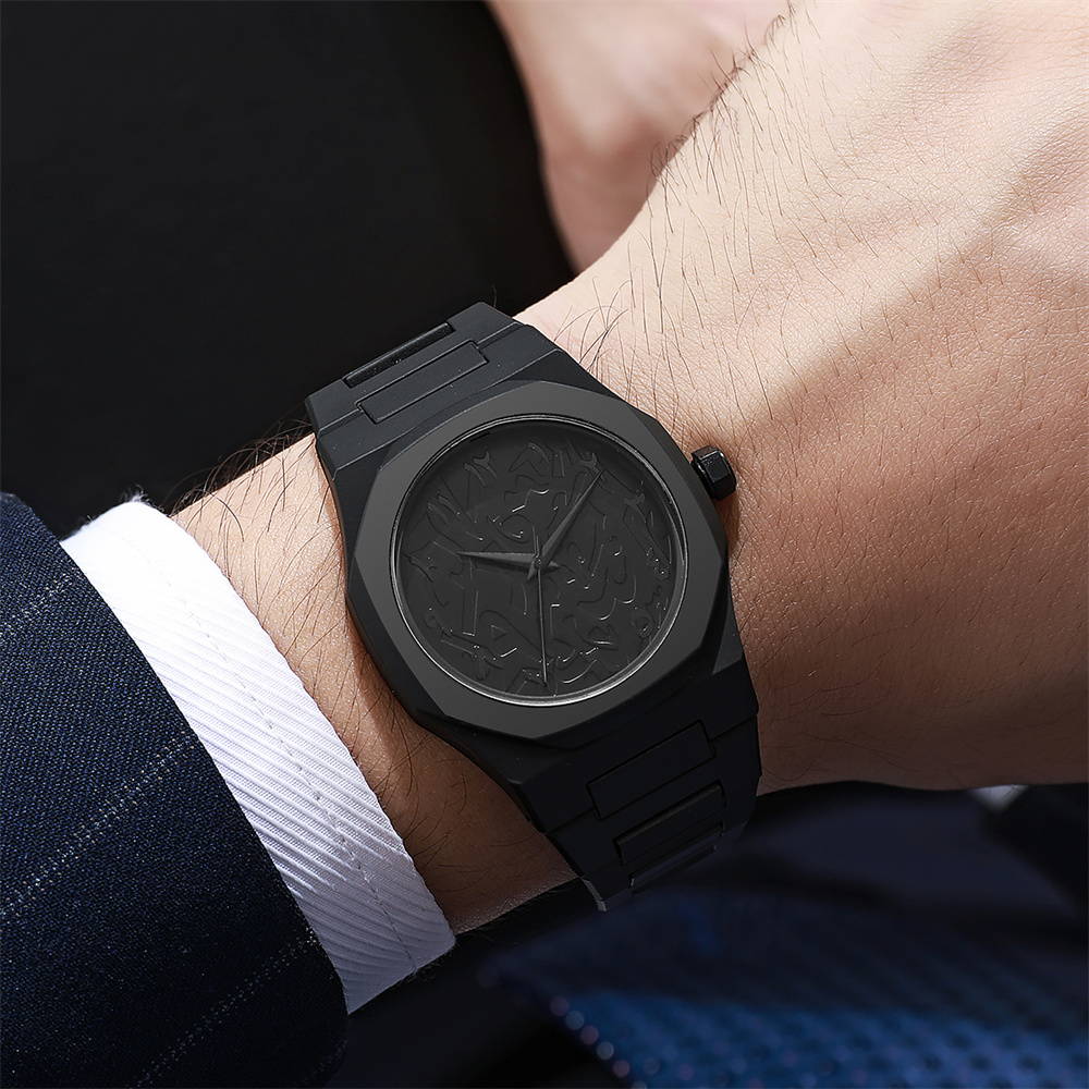 Men's Fashion Simple Black Lar - đánh giá và giá Butterfly Clasp Deployant