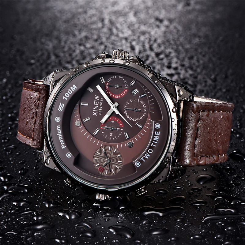 Original XINEW Brand Men Watch - đánh giá và giá Leather Watch Band Men