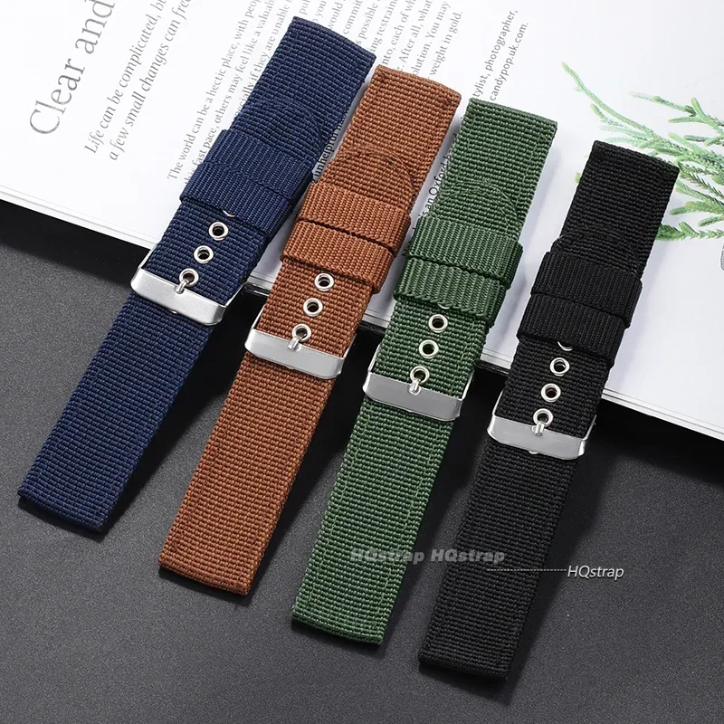 Nylon Watch Strap Brown Green  - đánh giá và giá Nato Strap Nylon