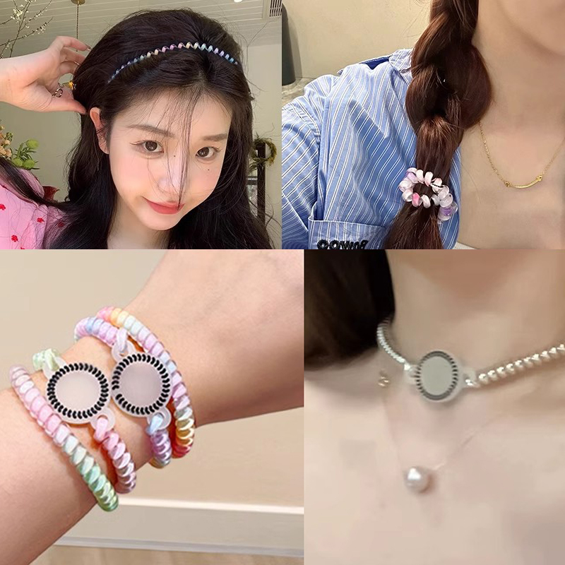Elastic Fashion Telephone Line - đánh giá và giá Silicone Band Women
