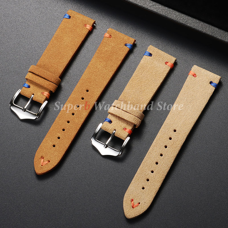 Suede Leather Watch Strap 18mm - đánh giá và giá Suede Strap Watch