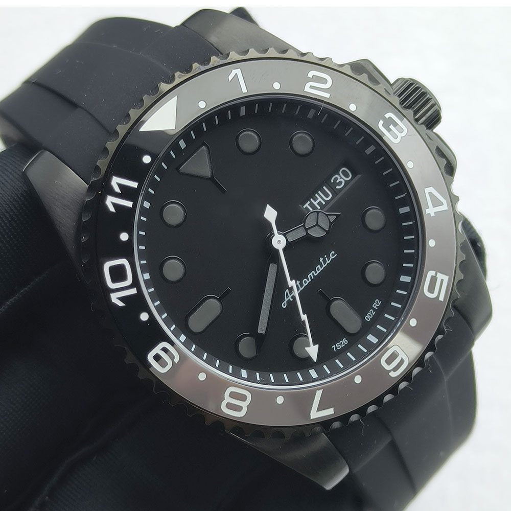40MM NH36 Watch Black Men's St - đánh giá và giá Stainless Bracelet Diver