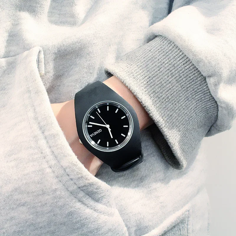 Men watch Women Cream Color Ul - đánh giá và giá Silicone Band Women