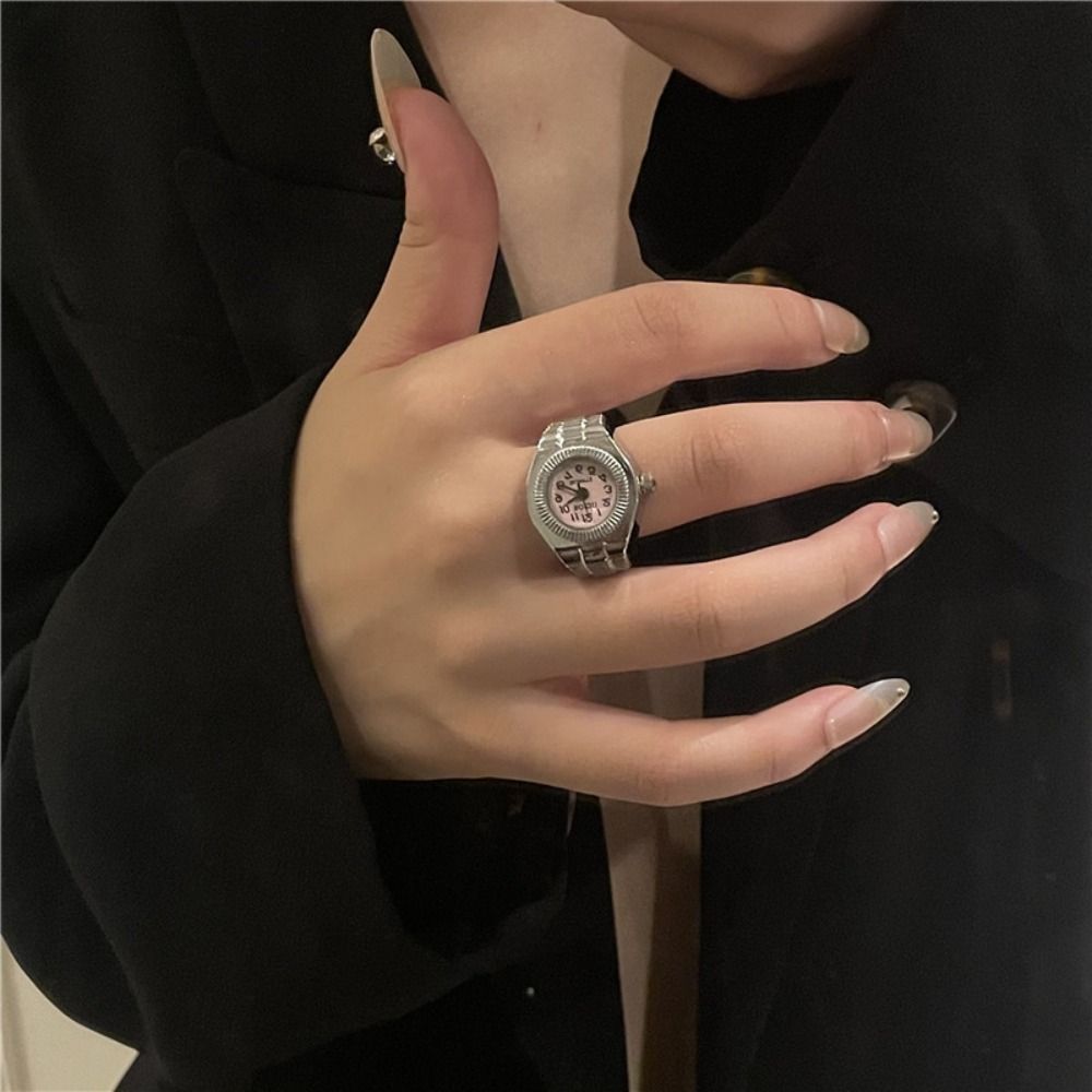 Punk Mini Finger Watch Rings A - đánh giá và giá Canvas Strap Watch