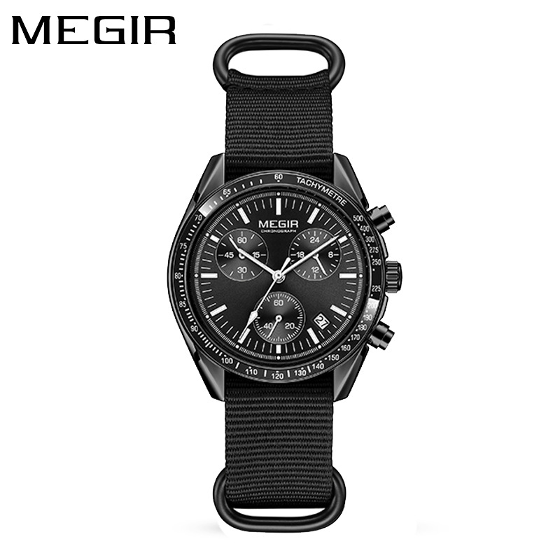 MEGIR 2247 New Luxury Men's Wa - đánh giá và giá Canvas Strap Watch