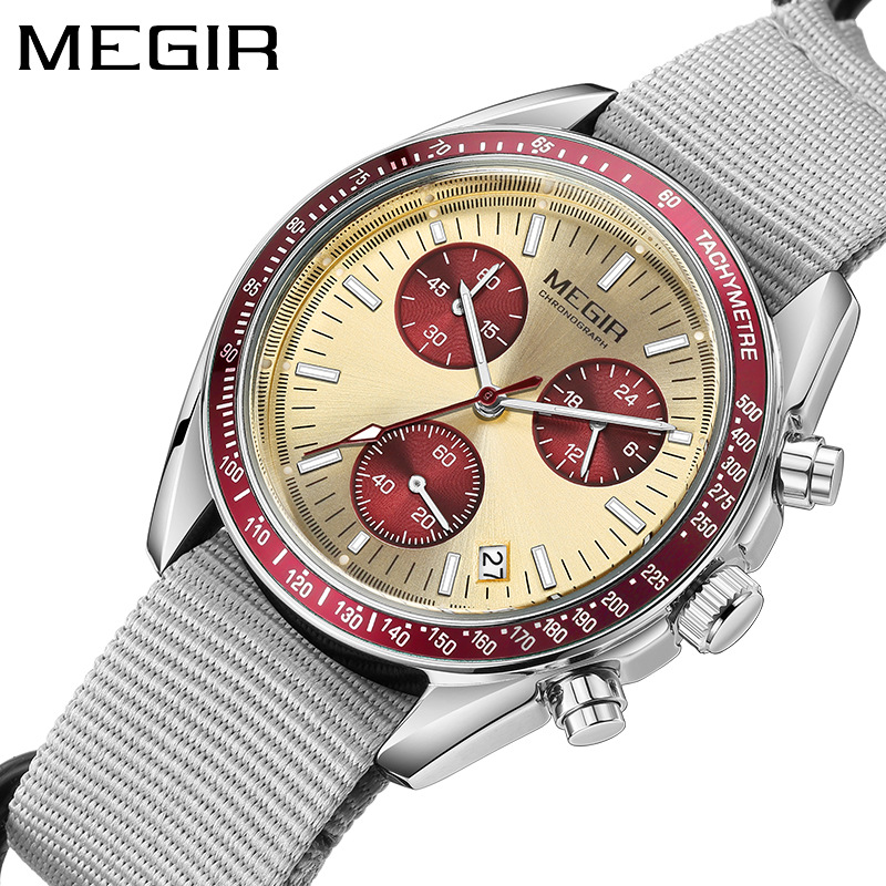 MEGIR 2247 New Luxury Men's Wa - đánh giá và giá Canvas Strap Watch
