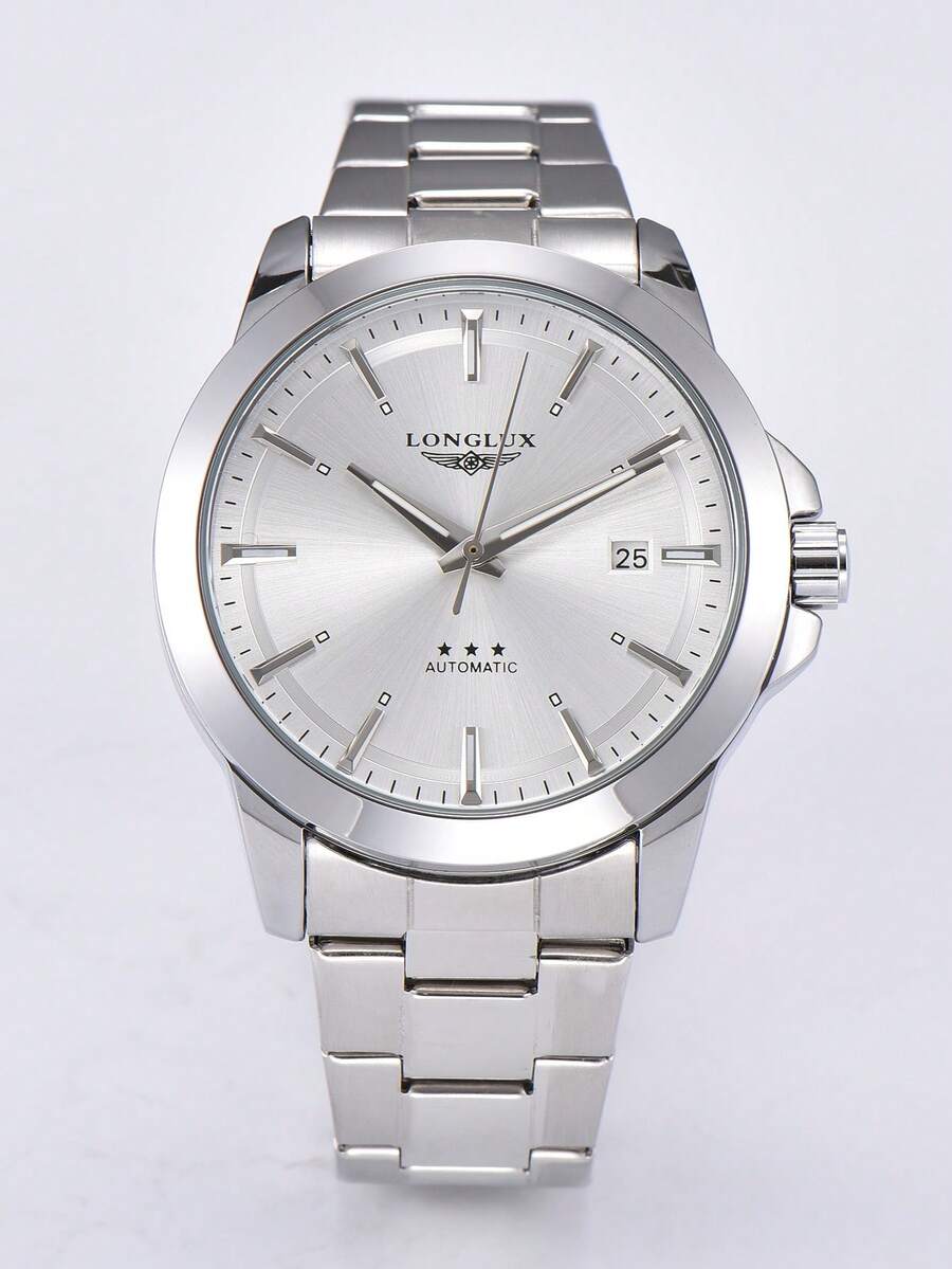 LONGLUX 1pc Men's Automatic Me - đánh giá và giá Butterfly Clasp Deployant