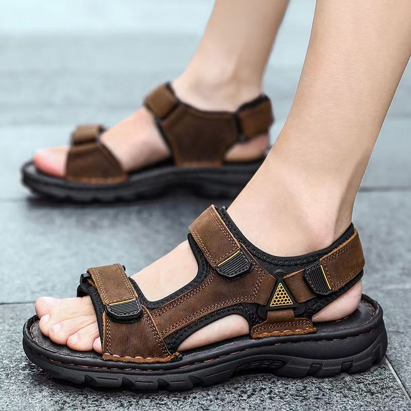 Men 2026 Summer New Real Leath - đánh giá và giá Sport Loop Velcro