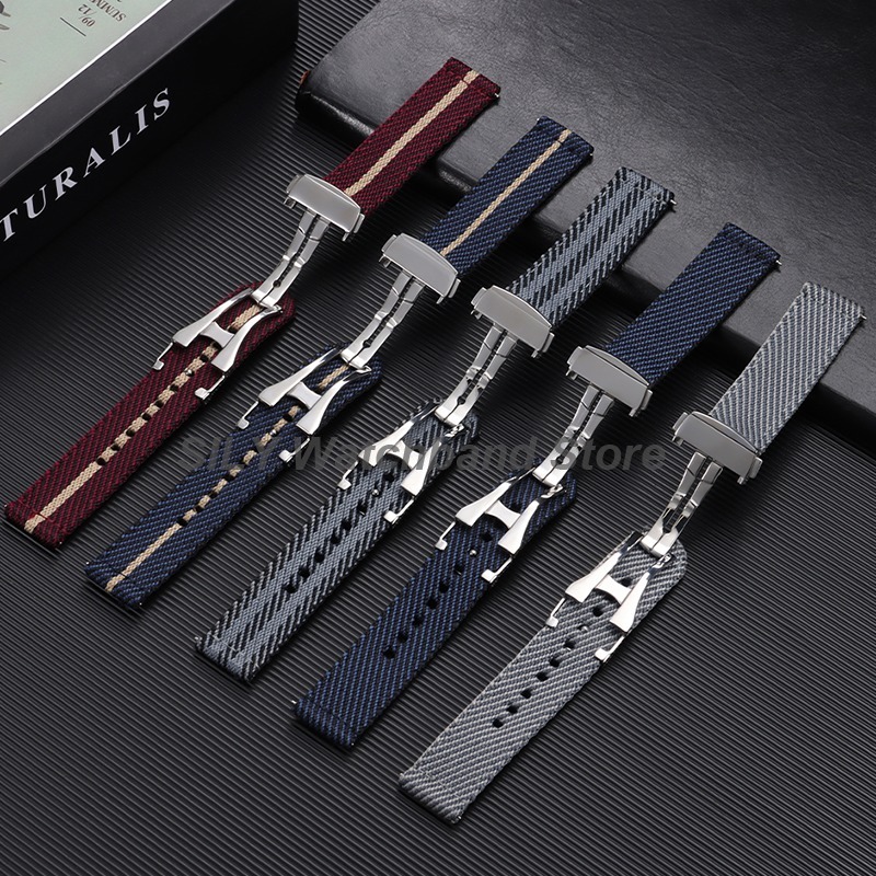 Woven Canvas Fabric Watch Band - đánh giá và giá Canvas Strap Watch