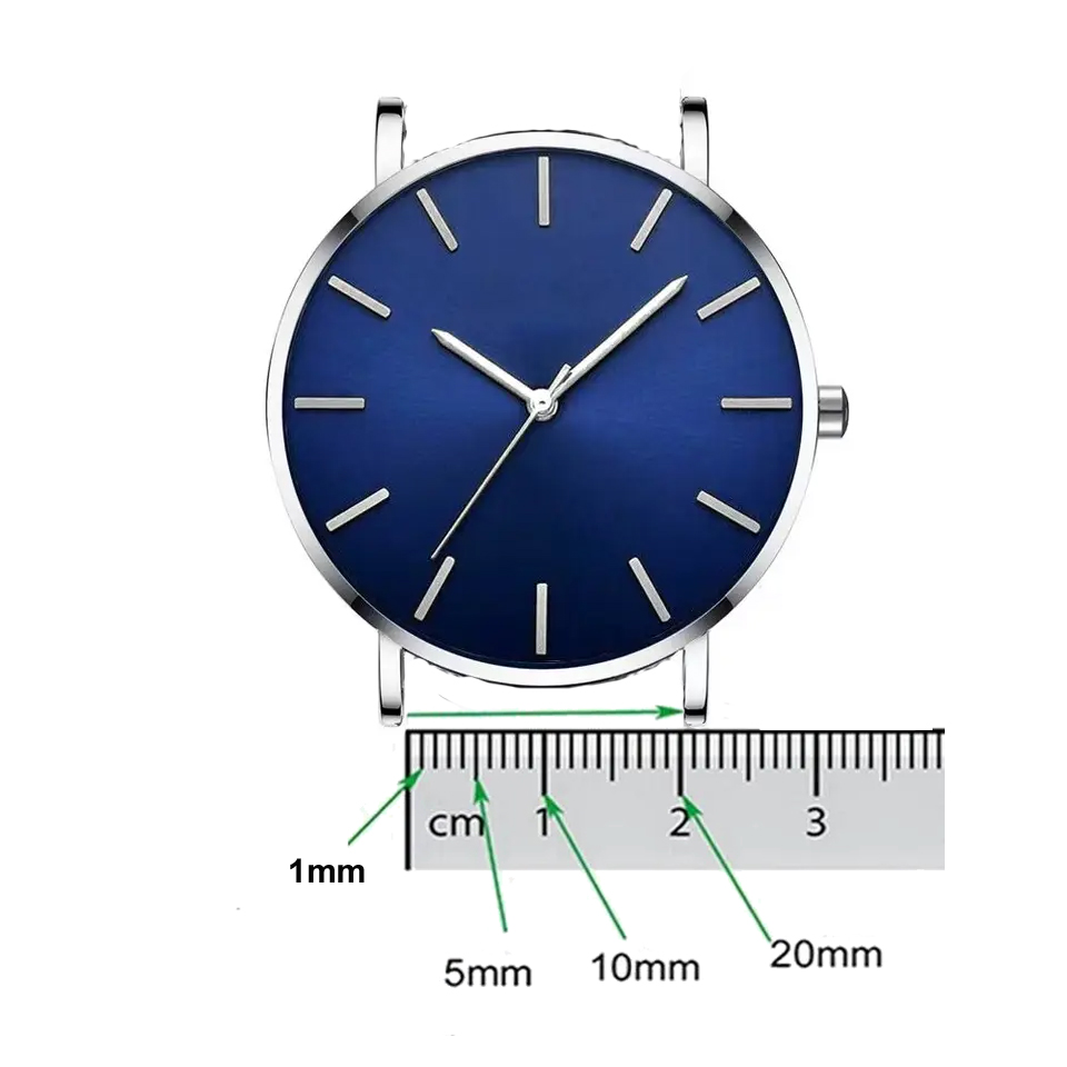 Denim Leather Strap 10mm 12mm  - đánh giá và giá Canvas Strap Watch