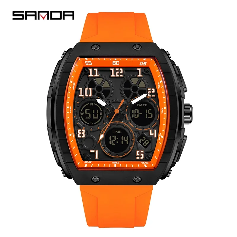 SANDA 6157 New Fashion Men's E - đánh giá và giá Rubber Strap Diver