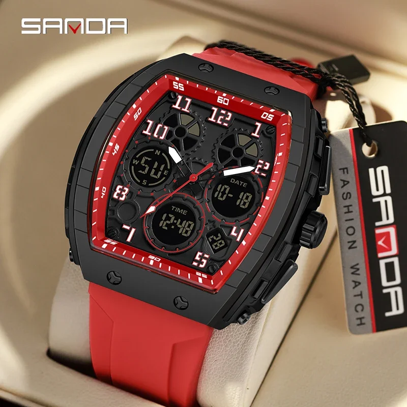 SANDA 6157 New Fashion Men's E - đánh giá và giá Rubber Strap Diver