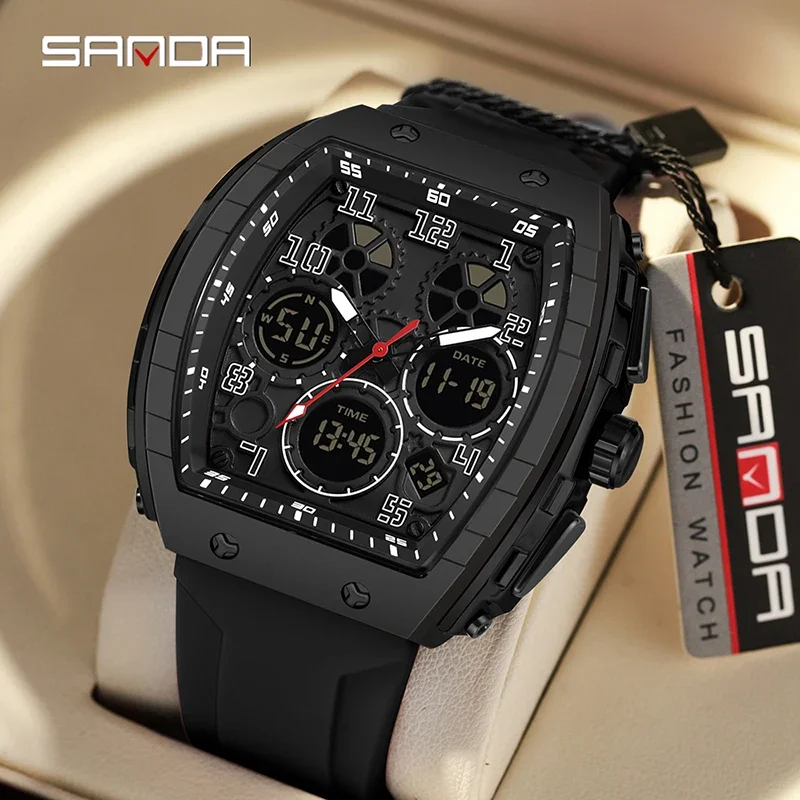 SANDA 6157 New Fashion Men's E - đánh giá và giá Rubber Strap Diver