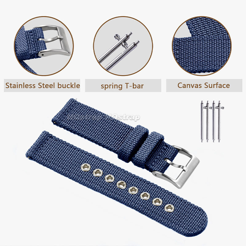 Nylon Strap 18mm 20mm 22mm Ban - đánh giá và giá Nato Strap Nylon