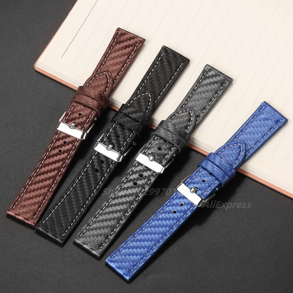 Carbon Fiber Genuine Leather W - đánh giá và giá Nato Strap Nylon