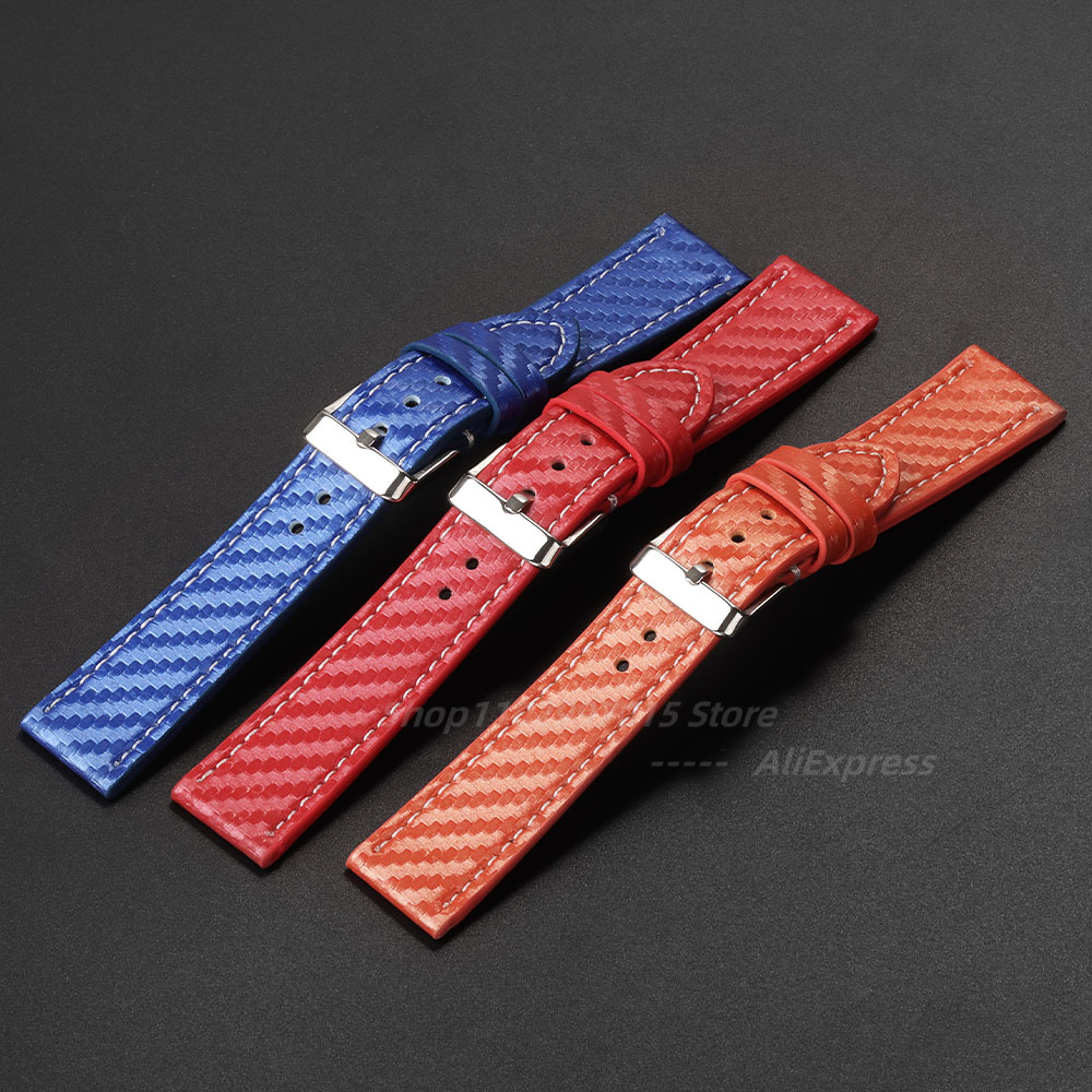 Carbon Fiber Genuine Leather W - đánh giá và giá Nato Strap Nylon