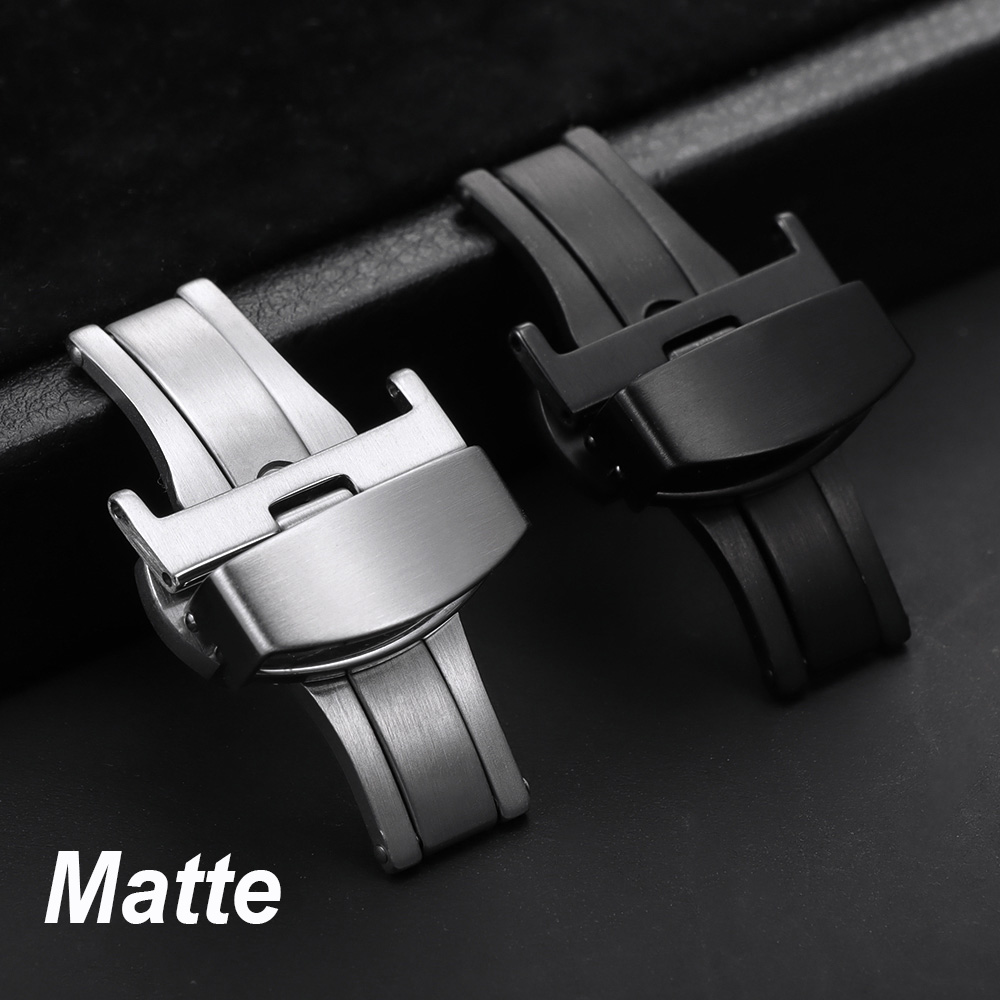 10/12/14/16/18/20/22mm Polishe - đánh giá và giá Butterfly Clasp Deployant