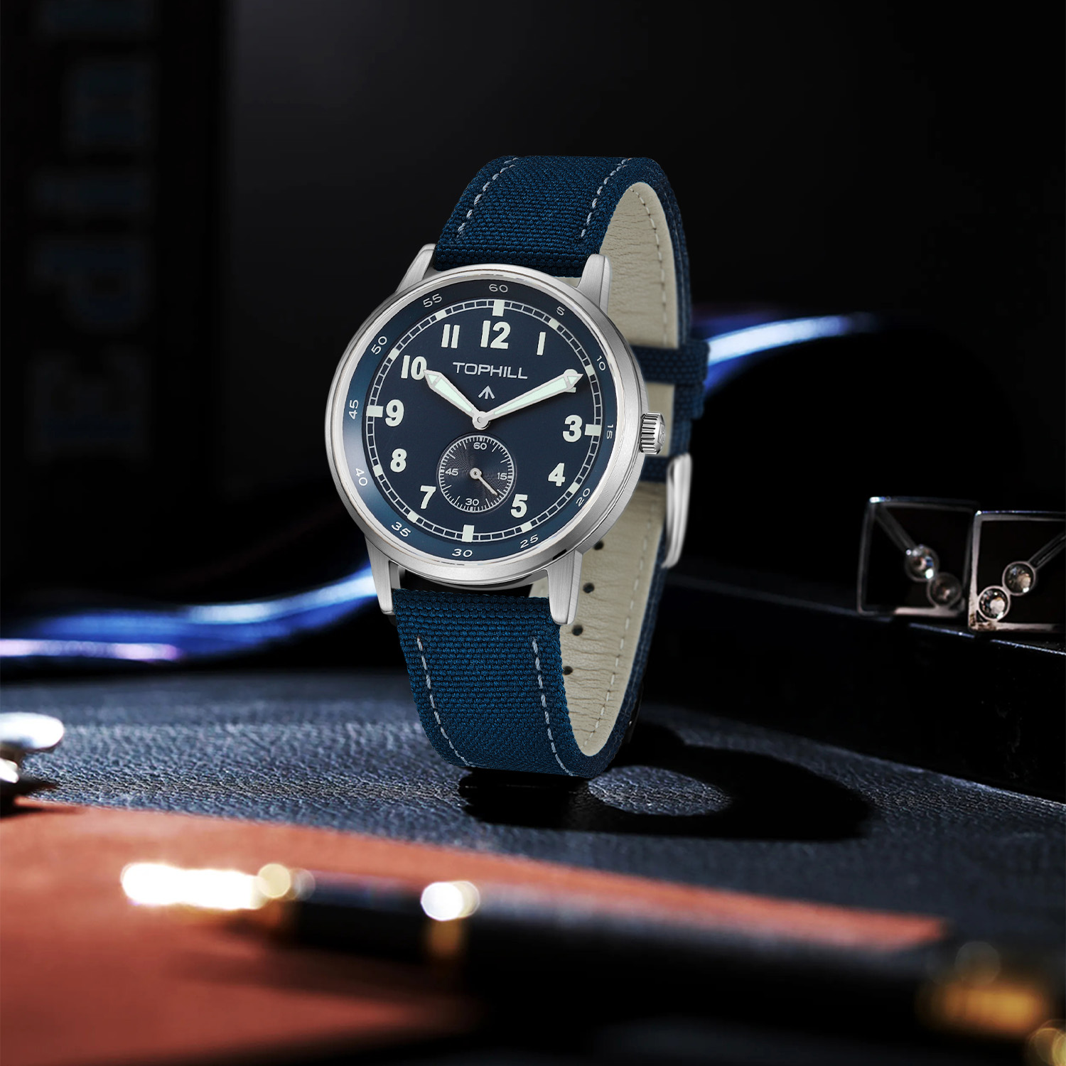 2025 New TOPHILL TW099G 40mm B - đánh giá và giá Canvas Strap Watch