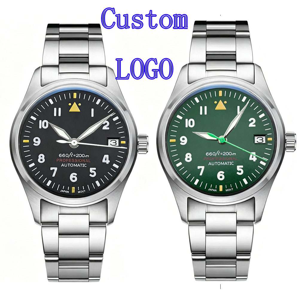 Custom LOGO 36mm 39mm Pilot Wa - đánh giá và giá Stainless Bracelet Diver