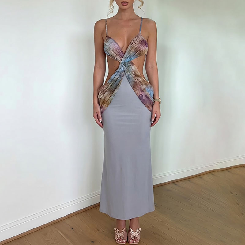 Sexy V-neck Sleeveless Spaghet - đánh giá và giá Mesh Strap Metal