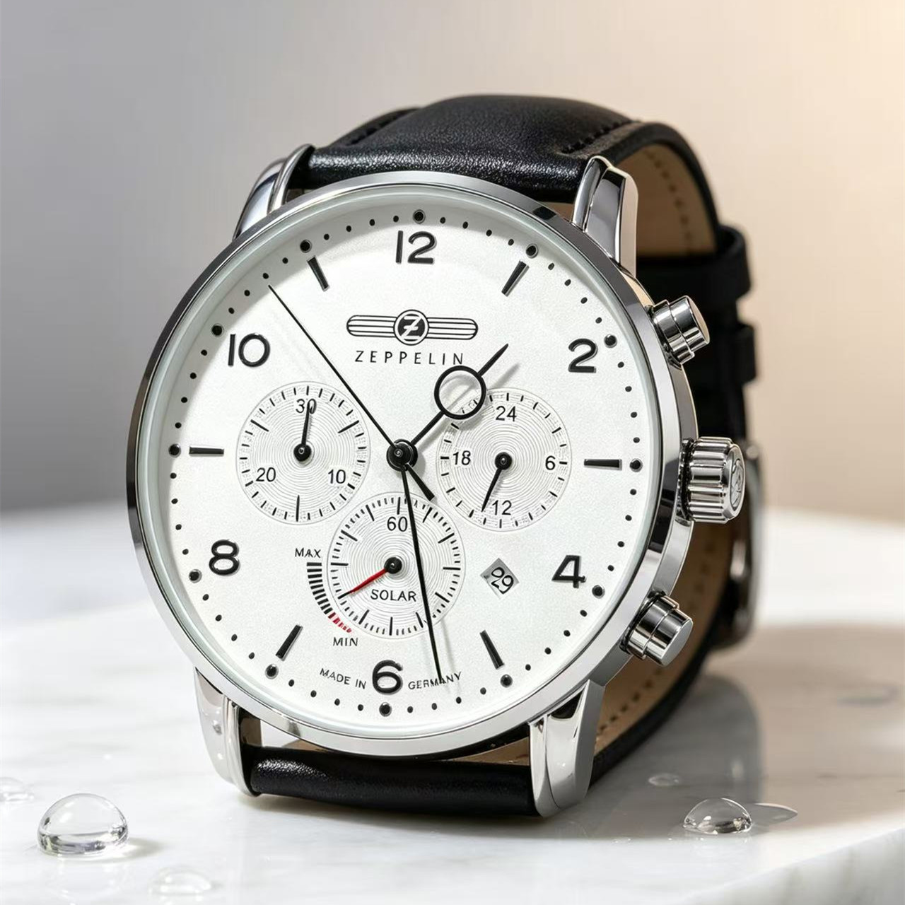 Zeppelin Airship Automatic Dat - đánh giá và giá Leather Watch Band Men