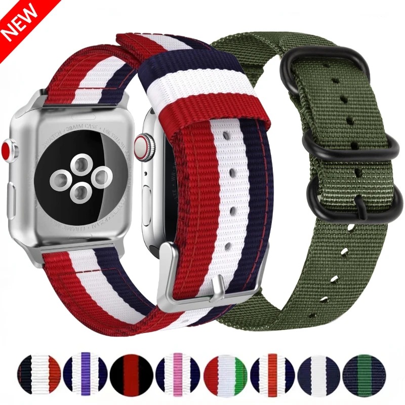 Nylon Canvas Strap For Apple W - đánh giá và giá Canvas Strap Watch