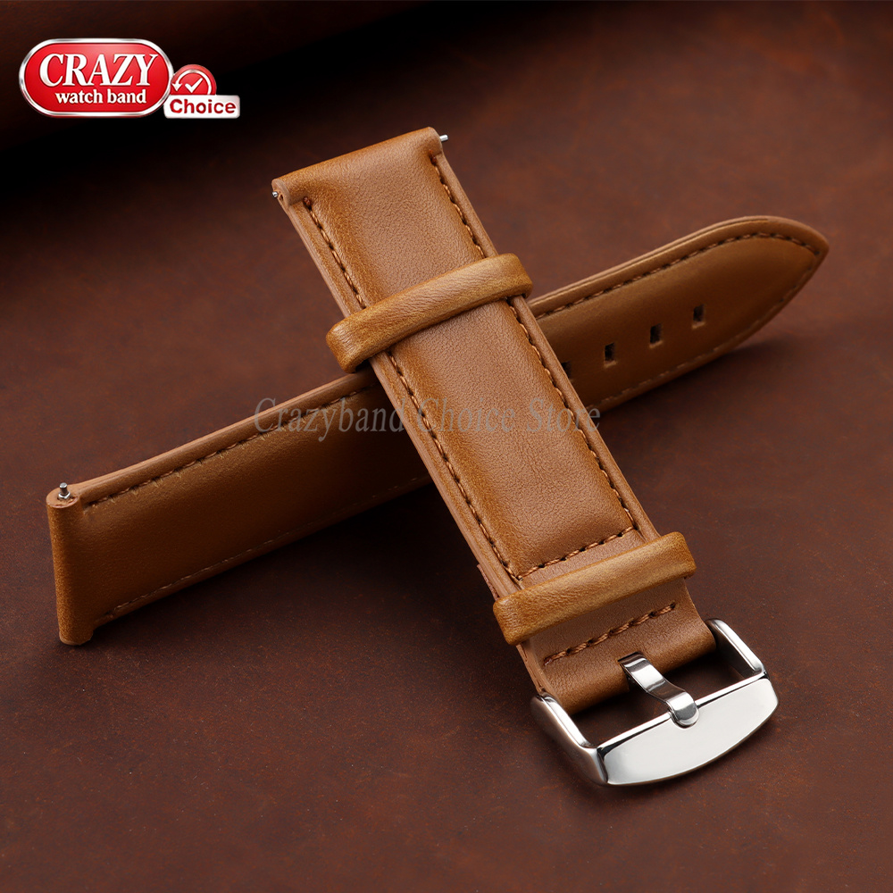 Oil Wax Cowhide Watch Band 18m - đánh giá và giá Leather Strap Quick Release