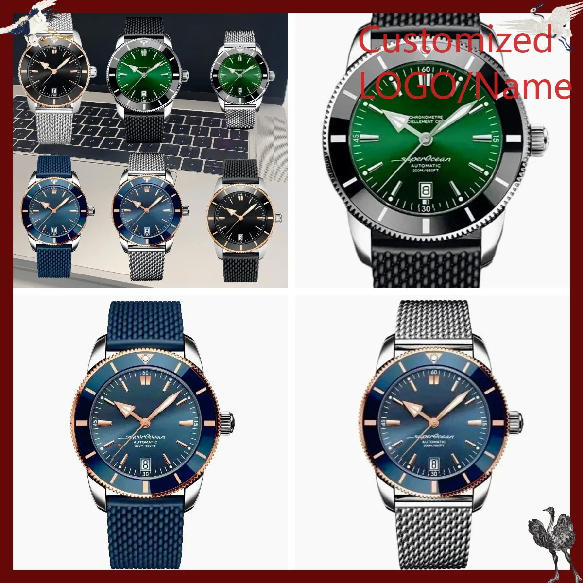 A1212 Store Customized Watches - đánh giá và giá Rubber Strap Diver