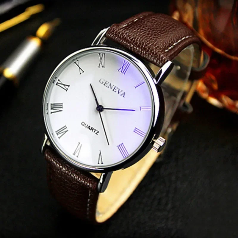 Famous Brand Men Quartz Watch  - đánh giá và giá Leather Watch Band Men