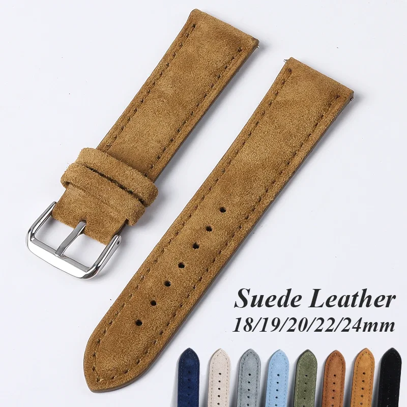 Suede Genuine Leather Watchban - đánh giá và giá Suede Strap Watch