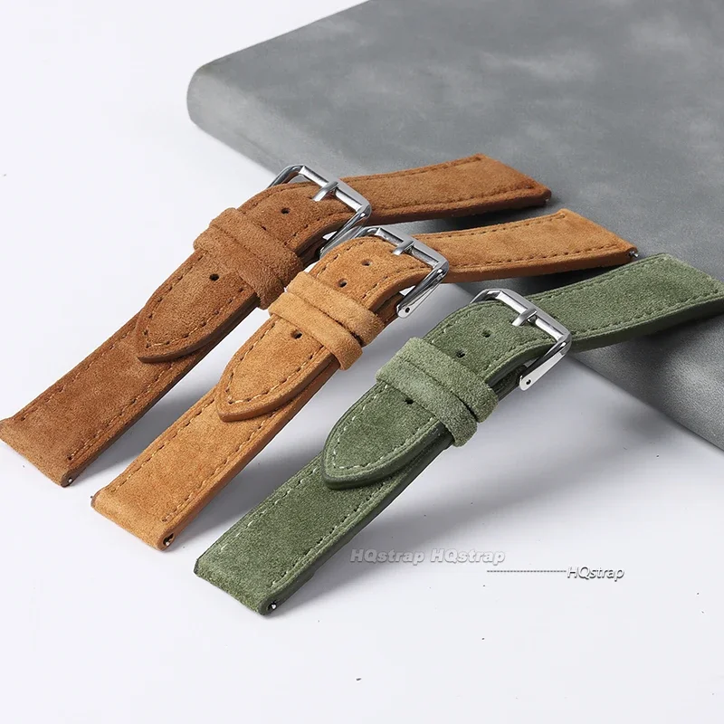 Suede Genuine Leather Watchban - đánh giá và giá Suede Strap Watch